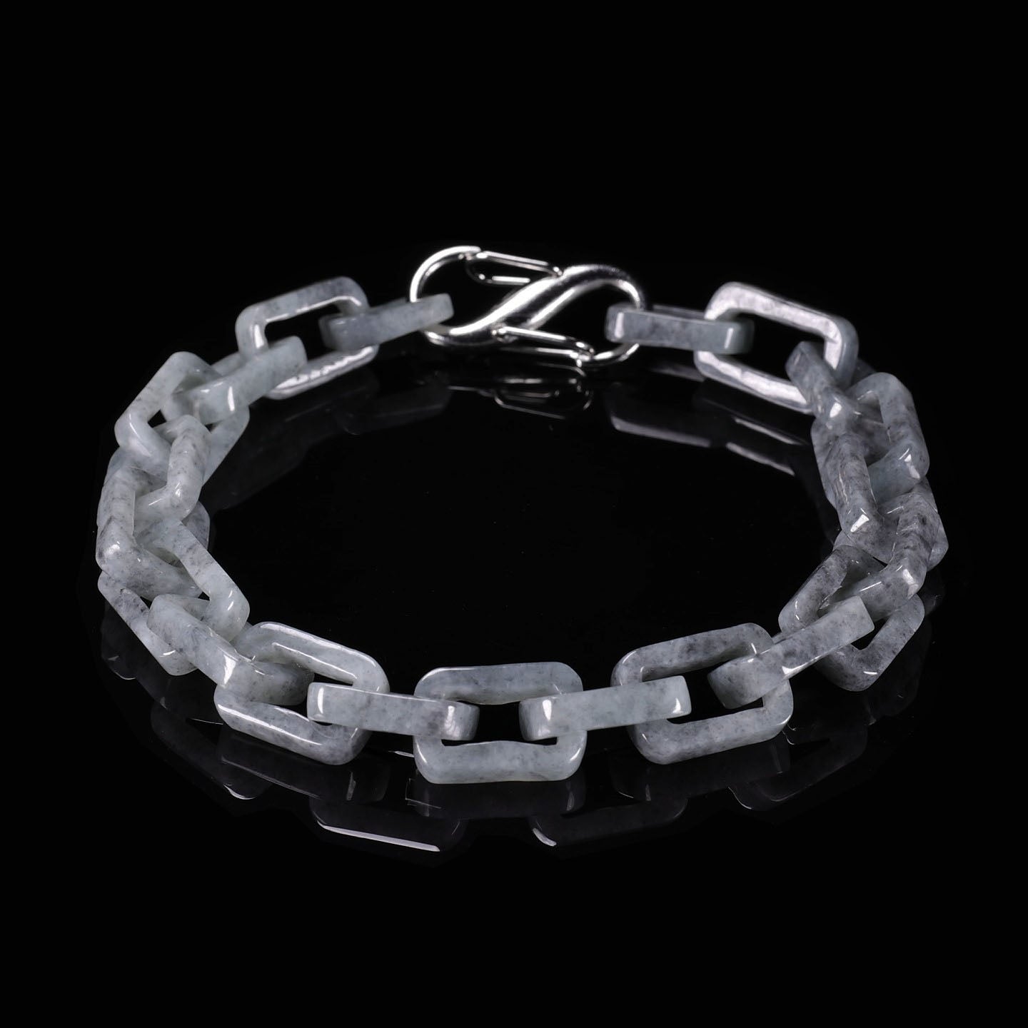 Hermès Fully Carved Bracelet 100% Natural Burma Jade Jadeite