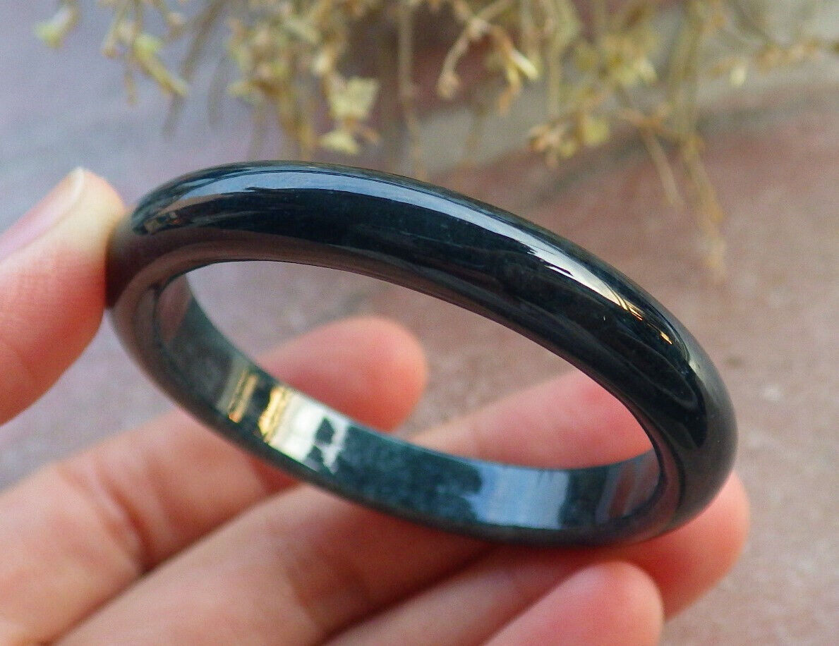 Certified Green Burma 100% Natural A JADE Jadeite Baby Bangle Bracelet 43 mm 646916 TN