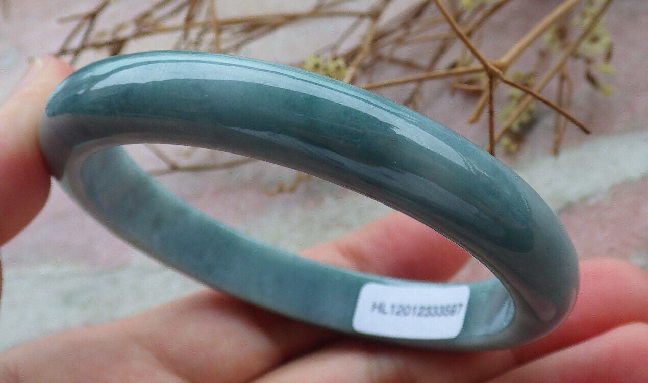 Certified Green Burma 100% Natural A JADE Jadeite Bangle Bracelet 57 mm 手镯 635311 TN