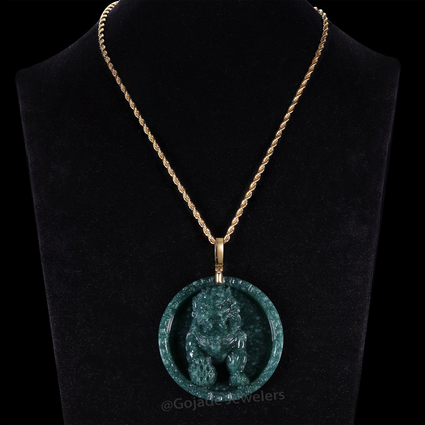 The Fodog Jadeite 100% Natural Jade Jadeite With Certificated (S925 Silver Buckle)