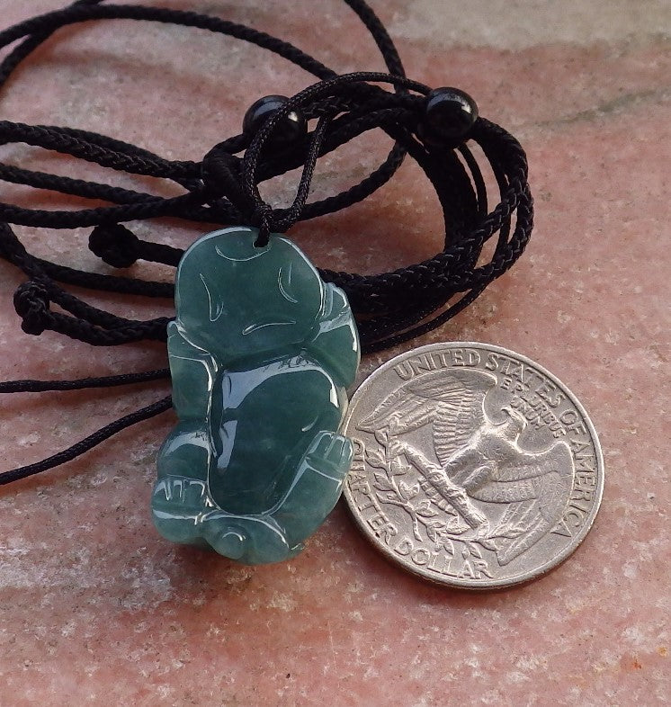 Certified Icy Green Burma 100% Natural A Jade jadeitePendant Dragon Pi Xiu Coin Ruyi Necklace 风水貔貅 648045 TN