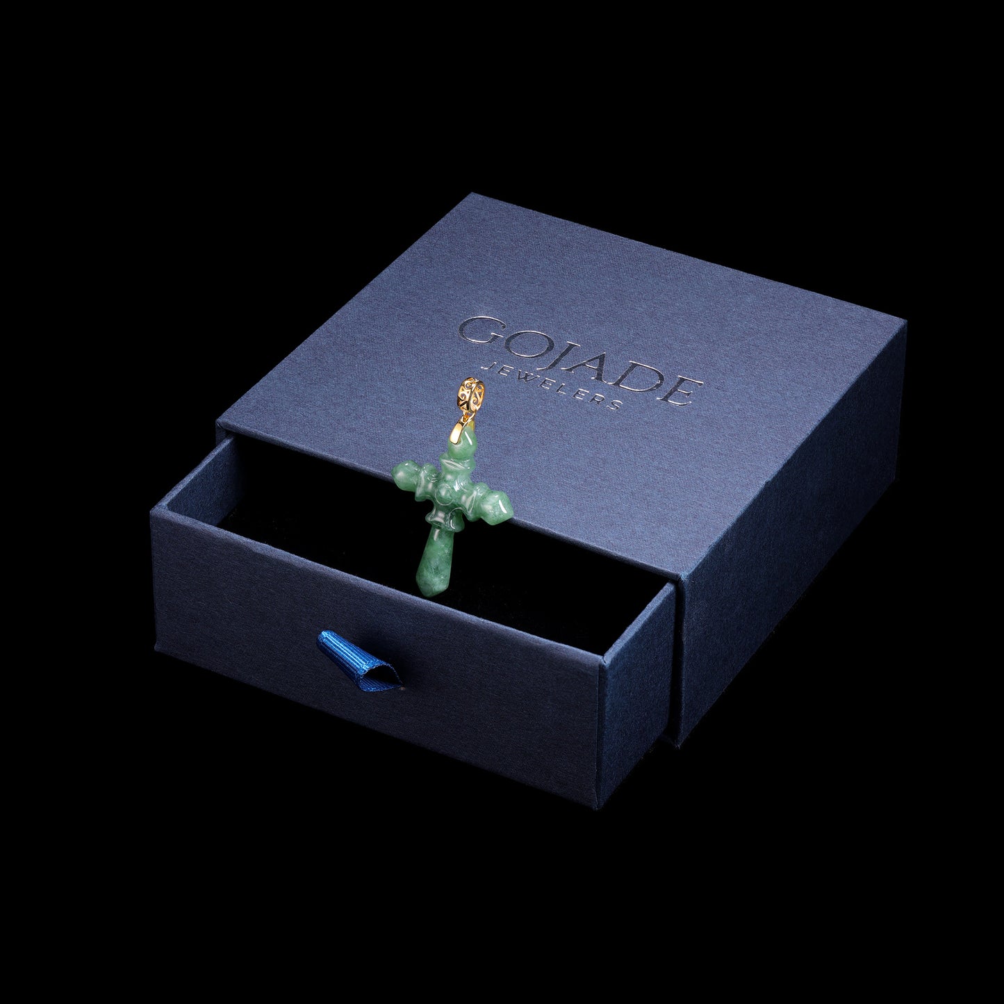 The Cross Jadeite 100% Natural Burma Jade Jadeite With Certificated (S925 Silver Buckle)