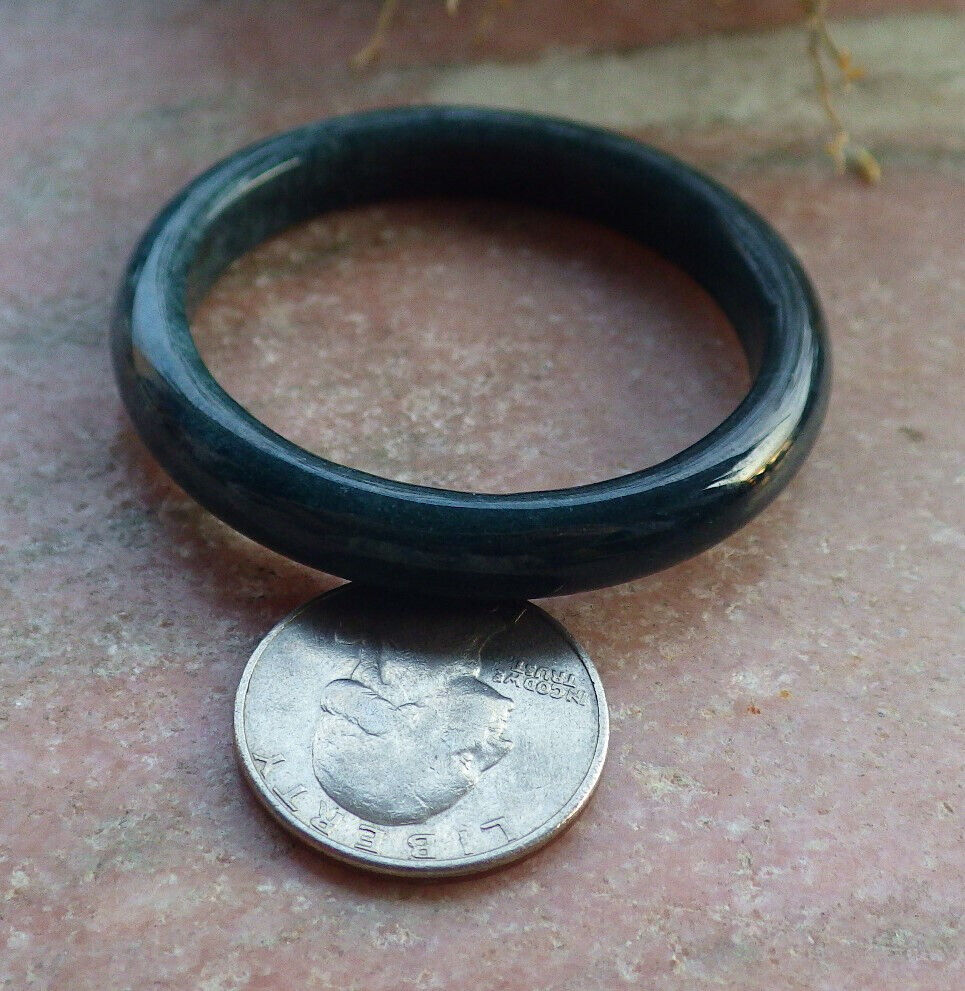 Certified Green Burma 100% Natural A JADE Jadeite Baby Bangle Bracelet 43 mm 646916 TN