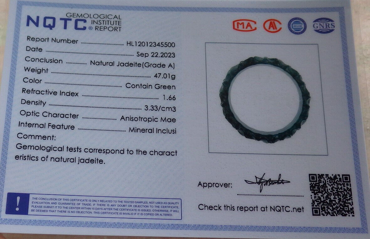 Certified Icy Blue Water Green Burma 100% Natural A JADE Jadeite Flower Bangle Bracelet 55 mm 635396 AS