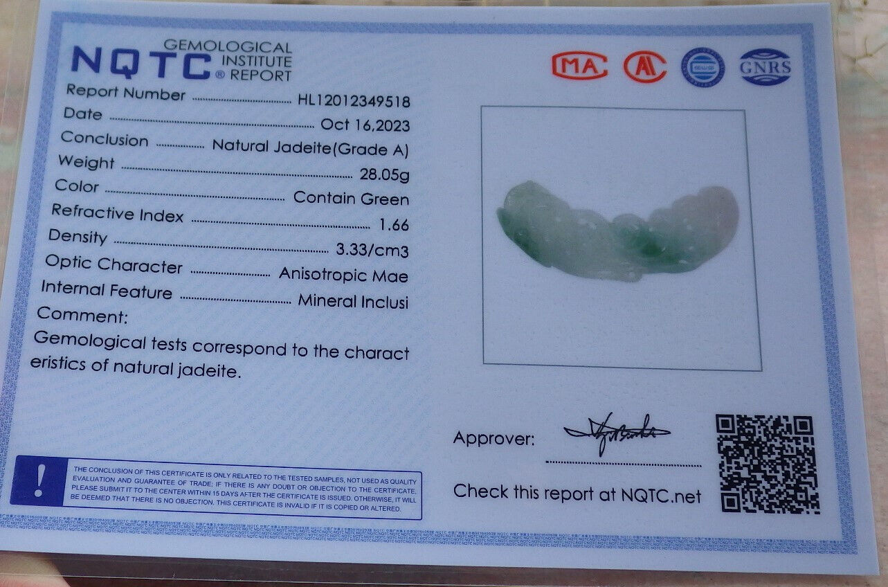 Certified Green Burma 100% Natural A Jade jadeite Pendant Phoenix Lotus Flower Coin Necklace 凤凰 636616 TN
