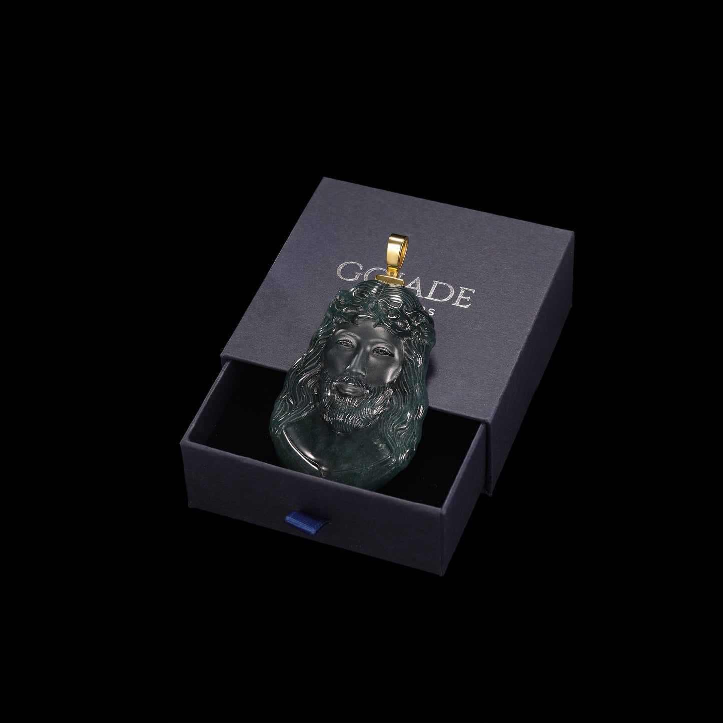 The Jesus Jadeite 100% Natural Burma Jade Jadeite With Certificated (S925 Silver Buckle)