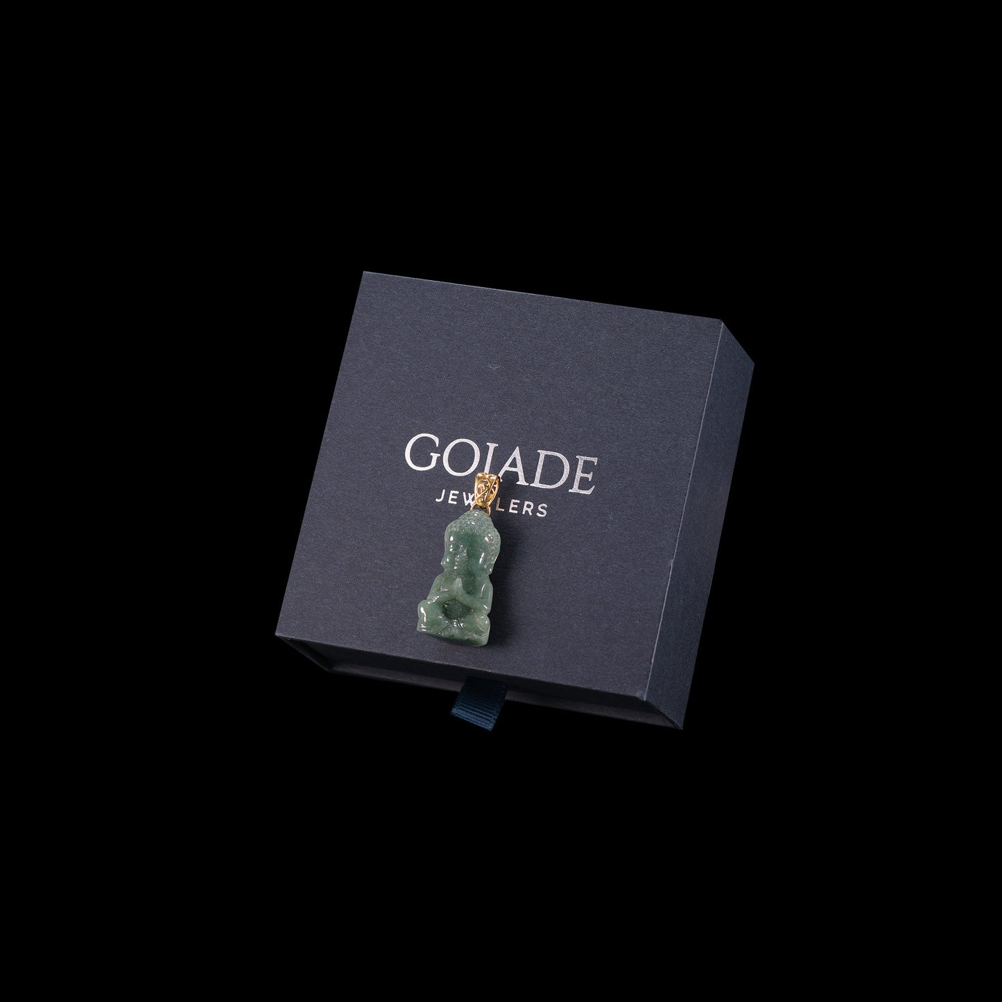 The Buddha Jadeite 100% Natural Burma Jade Jadeite With Certificated (S925 Silver Buckle)