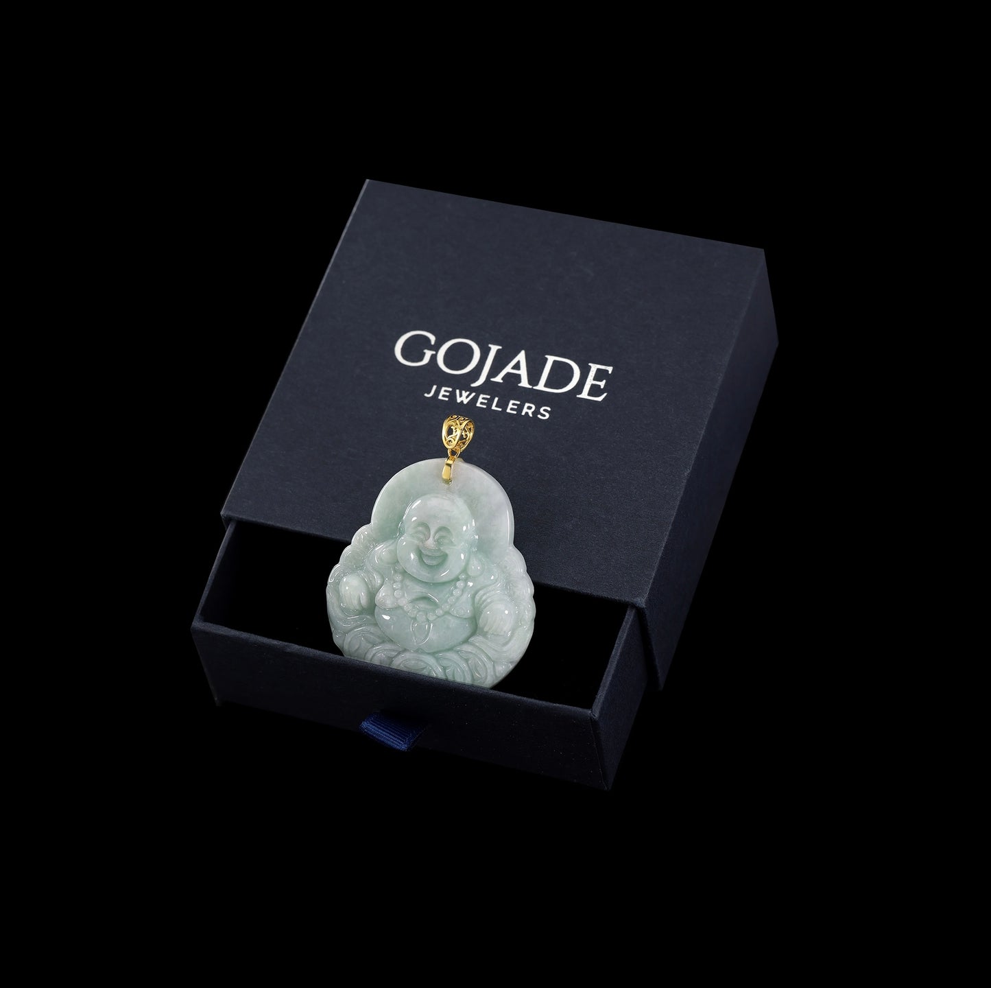The Buddha Jadeite 100% Natural Burma Jade Jadeite With Certificated (S925 Silver Buckle)