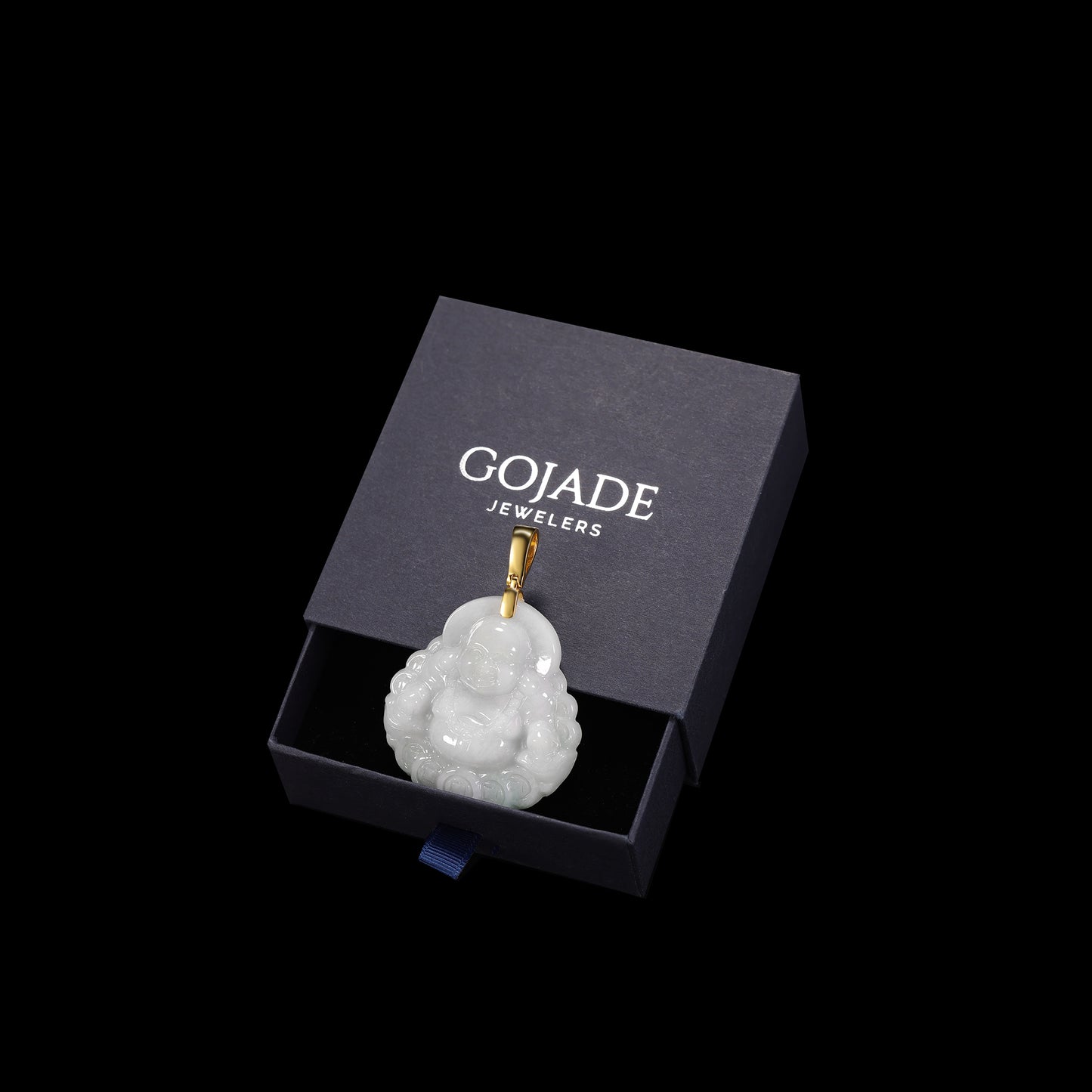 The Buddha Jadeite 100% Natural Burma Jade Jadeite With Certificated (S925 Silver Buckle)