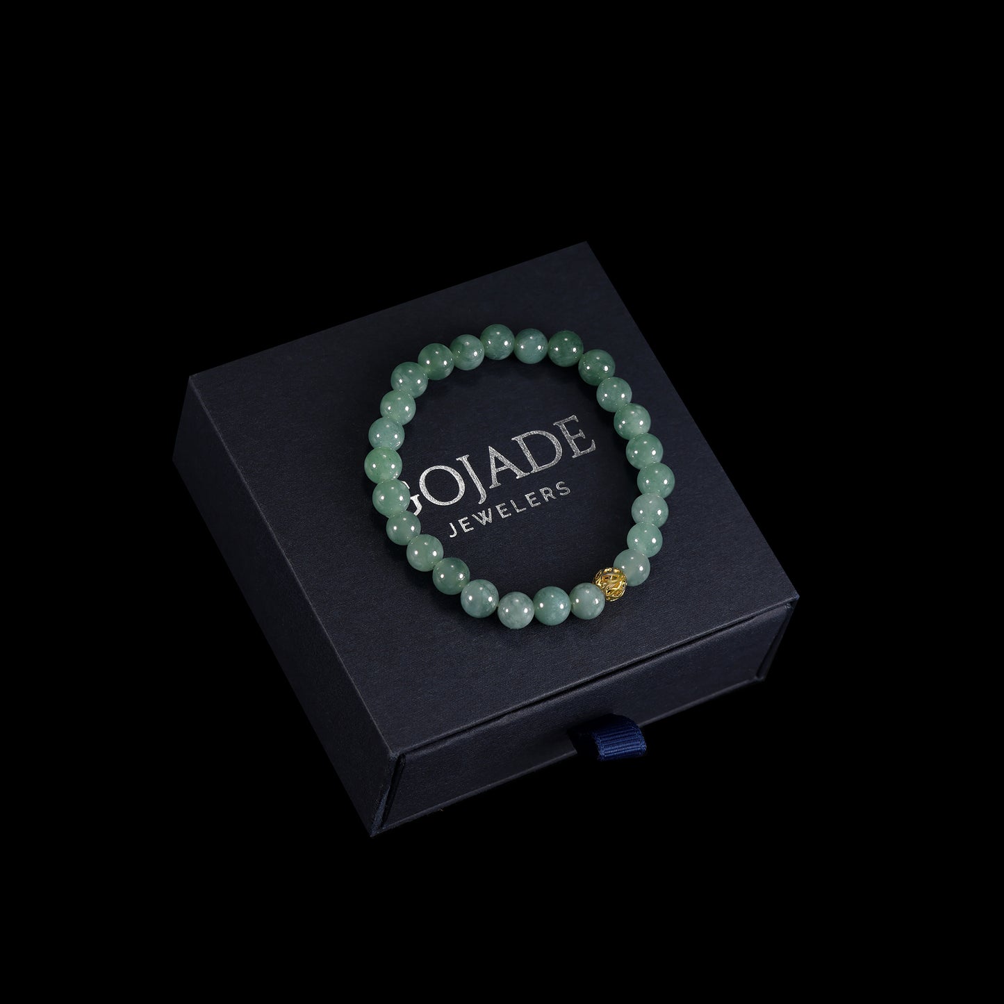 The beads Bracelet 100% Natural Jade Jadeite With Certificated