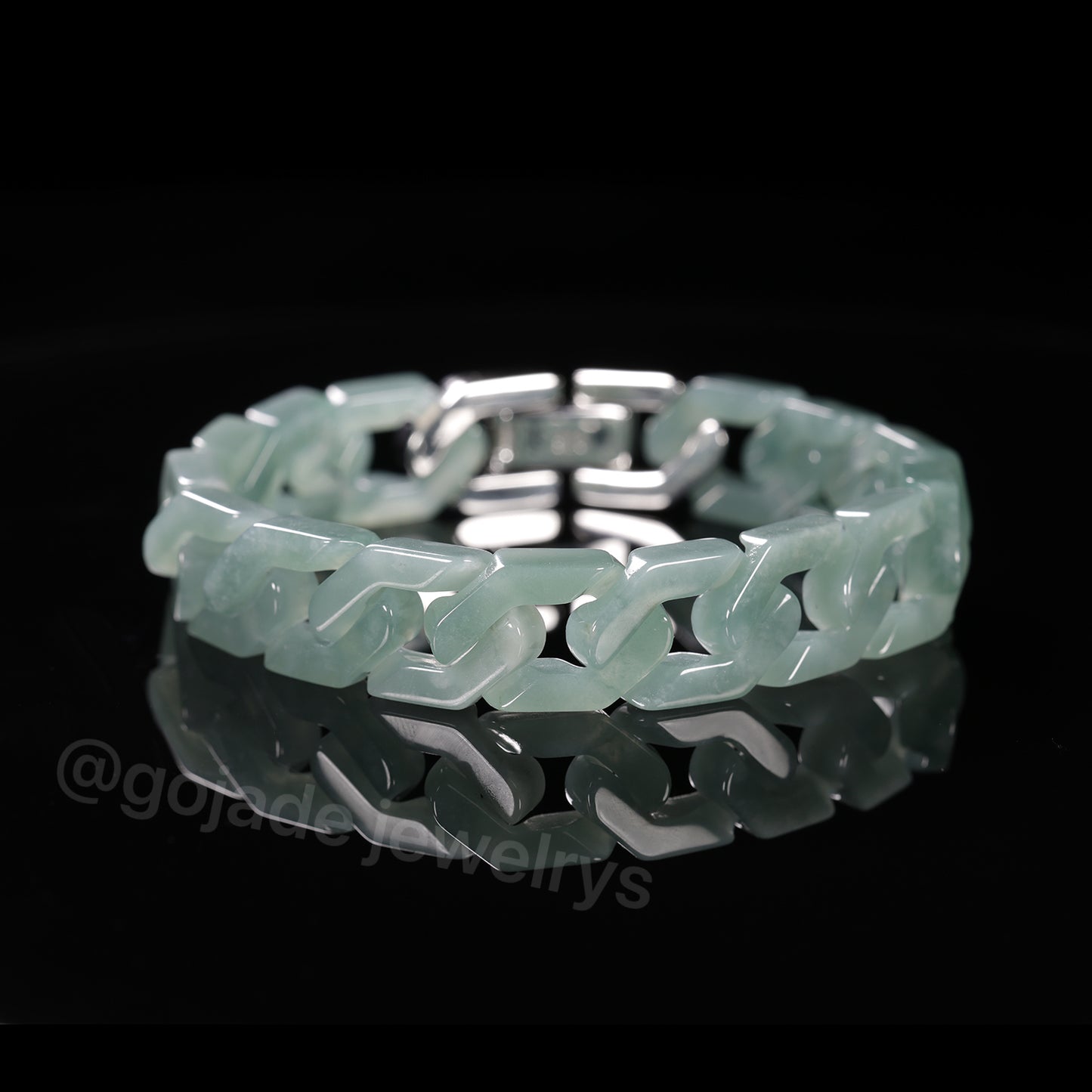 The Hip Hop Jade Bracelet (S925 Silver With Mozambique Diamonds)