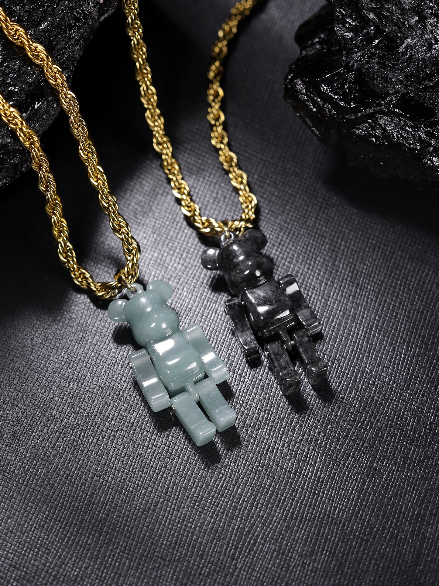 Violent Bear Jadeite (S925 Silver Buckle)