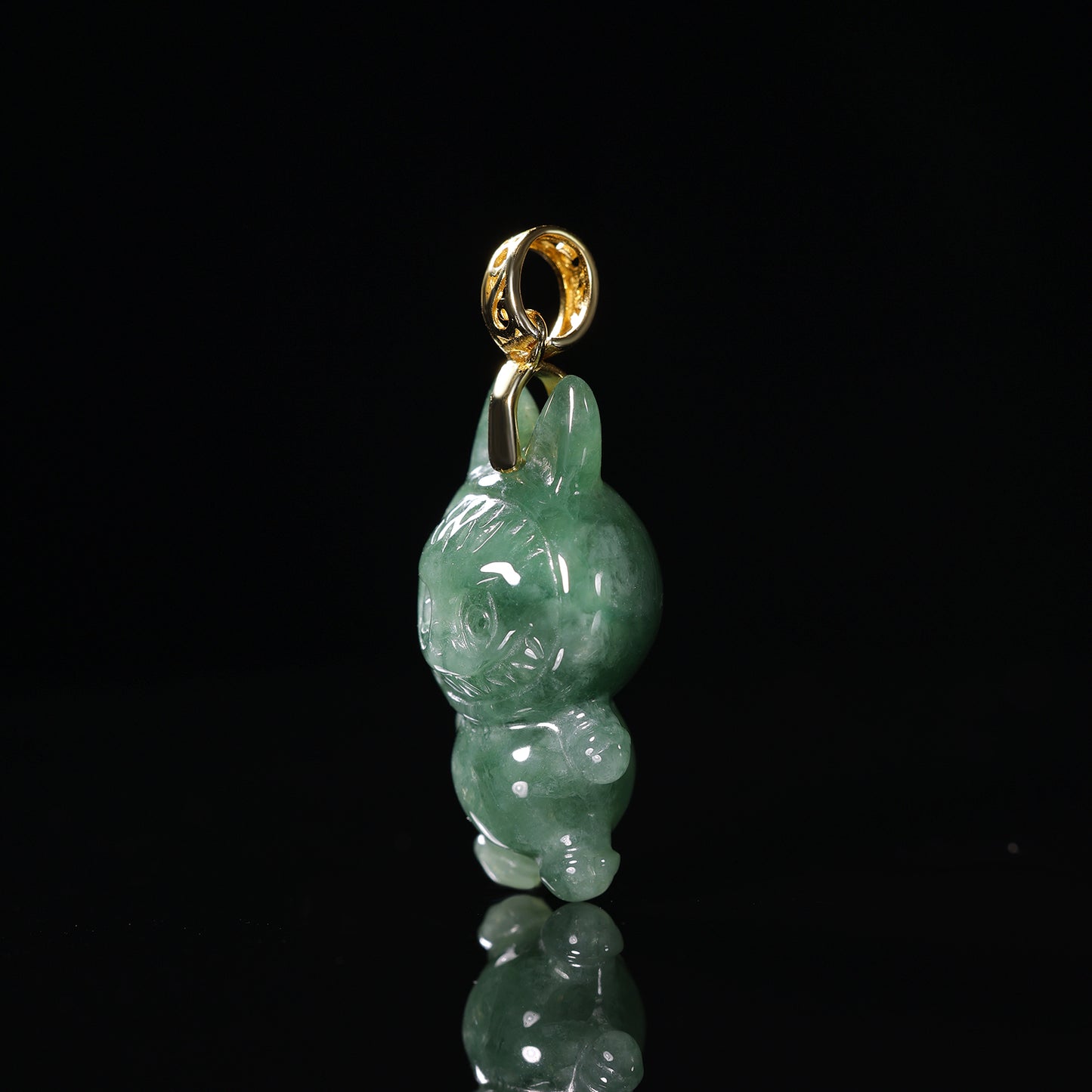 Labubu Jadeite (S925 Silver Buckle )