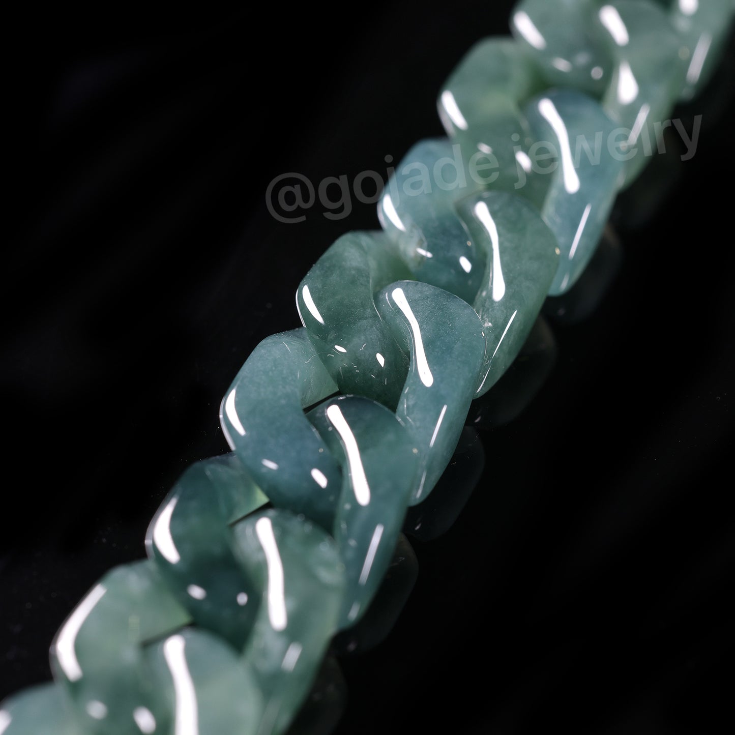The Cuban Jade Bracelet (S925 Silver With Mozambique Diamonds)
