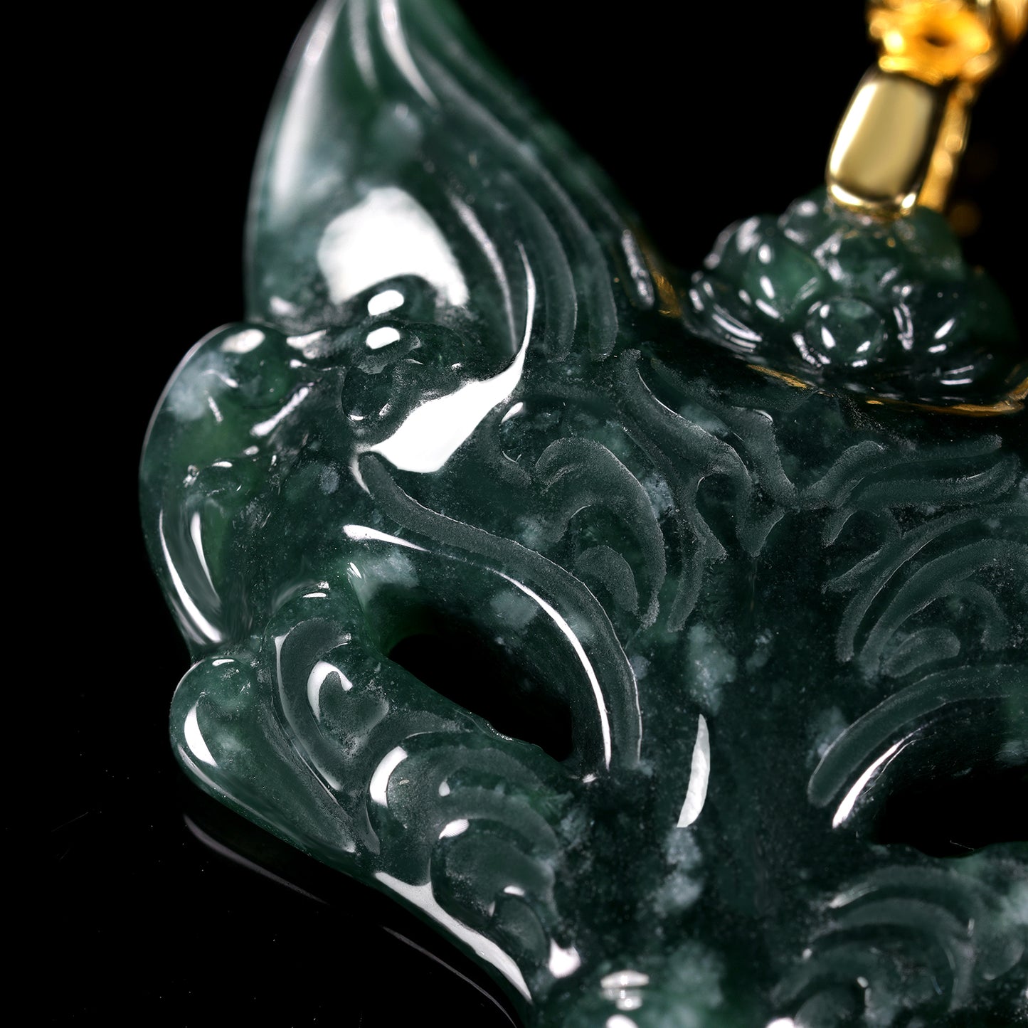 The Fox Mask Jadeite (S925 Silver Buckle )