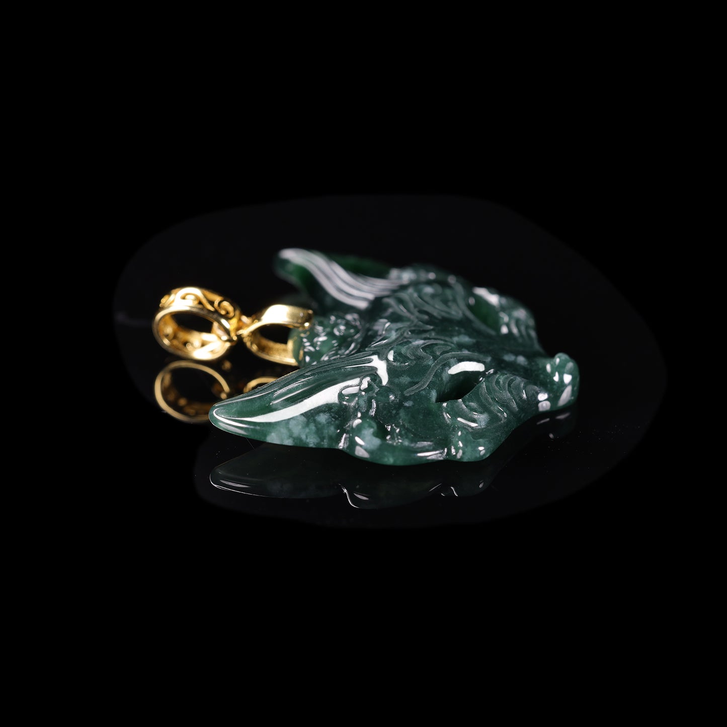 The Fox Mask Jadeite (S925 Silver Buckle )