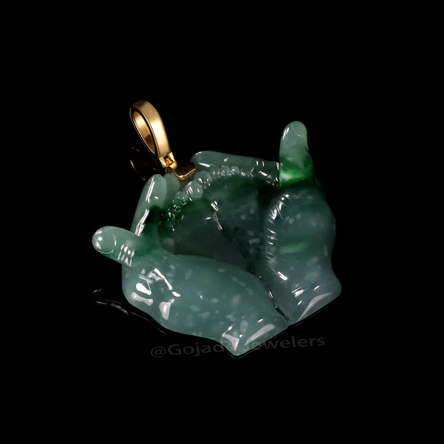 The Love for babies Jadeite 100% Natural Burma Jade Jadeite With Certificated (S925 Silver Buckle)