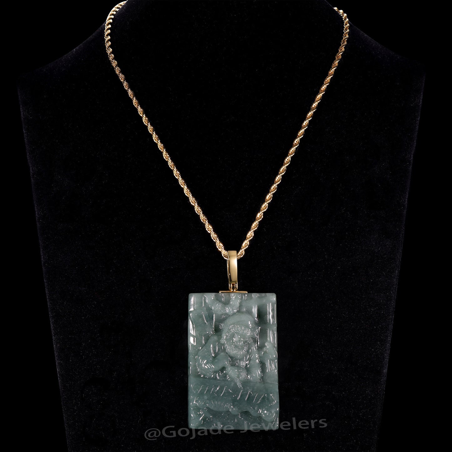 The Christmas Santa Claus Jadeite 100% Natural Burma Jade Jadeite With Certificated (S925 Silver Buckle)