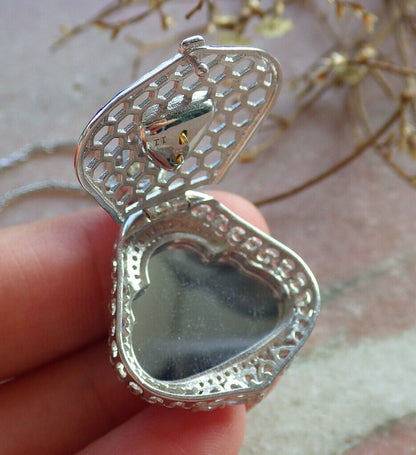 Icy Green Silver 925 Certified Burma 100% Natural A JADE Jadeite pendant Happy Buddha God Necklace 佛公 635107   TN