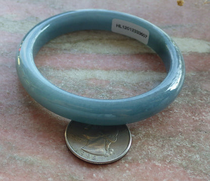 Certified Green Pale Lavender Burma 100% Natural A JADE Jadeite Bangle Bracelet 57 mm 手镯 635952  TN