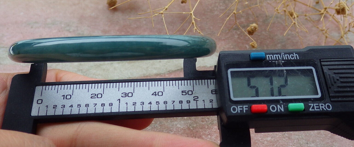 Certified Green Burma 100% Natural A JADE Jadeite Circle Bangle Bracelet 57 mm 手镯 636641  TN