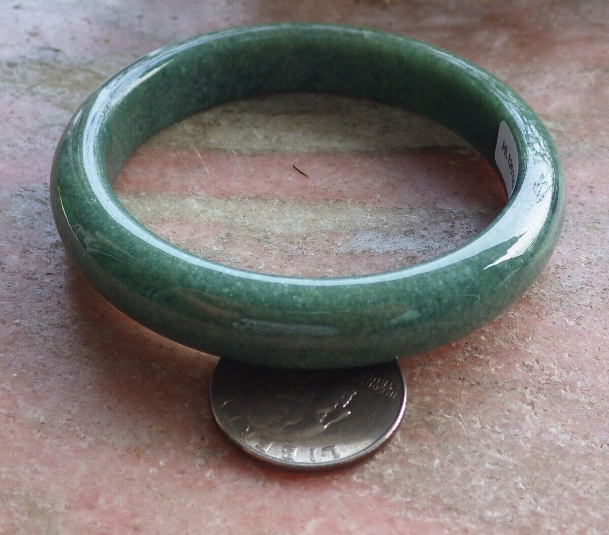 Certified Green Burma 100% Natural A JADE Jadeite Bangle Bracelet 57 mm 手镯 574649 TN