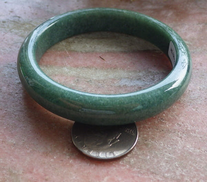 Certified Green Burma 100% Natural A JADE Jadeite Bangle Bracelet 57 mm 手镯 574649 TN