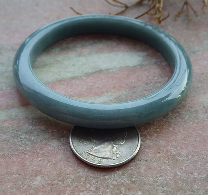Certified Green Burma 100% Natural A JADE Jadeite Bangle Bracelet 57 mm 手镯 635538  TN