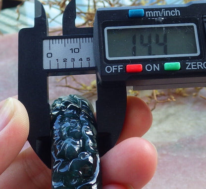 Certified Icy Blue Water Green Burma 100% Natural A JADE Jadeite Flower Knotted Bangle Bracelet 56.5 mm 手镯 632789  TN
