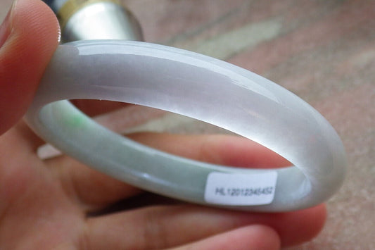 Certified Green Lavender Burma 100% Natural A JADE Jadeite Bangle Bracelet 56 mm 手镯 636071  TN