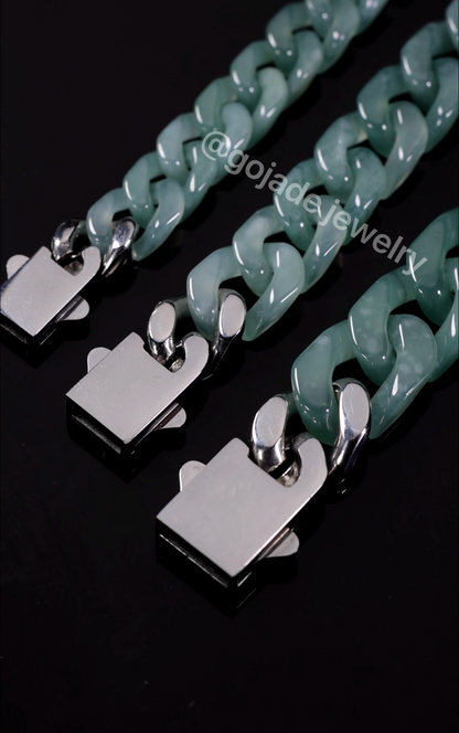 Cuban Style Bracelet Jadeite