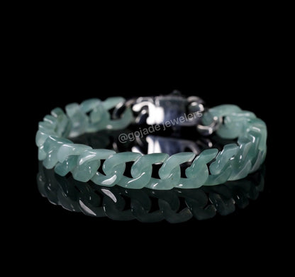 Cuban Style Bracelet Jadeite