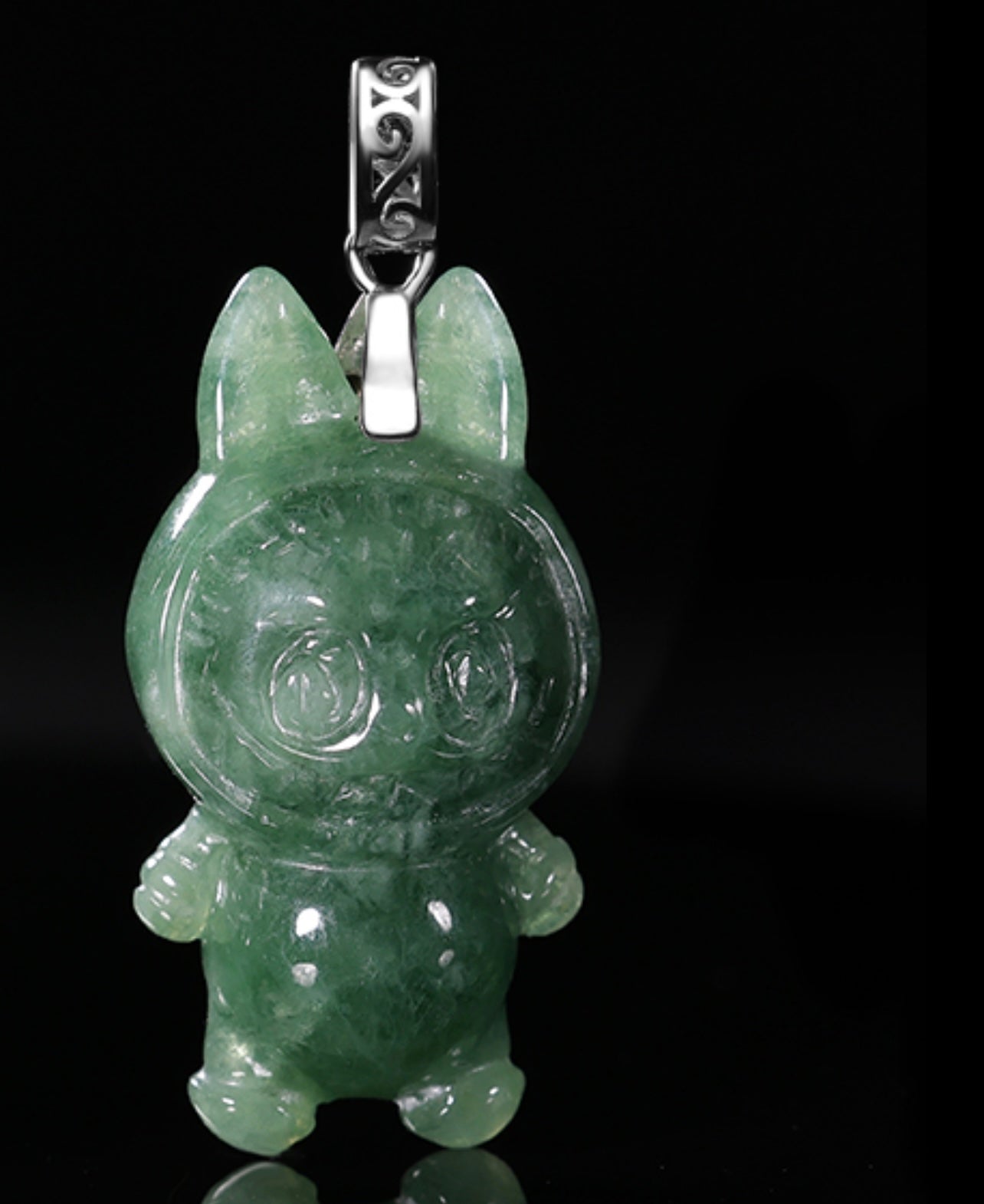 Labubu Jadeite (S925 Silver Buckle )