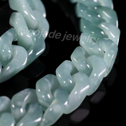 Cuban Style Necklace Jadeite