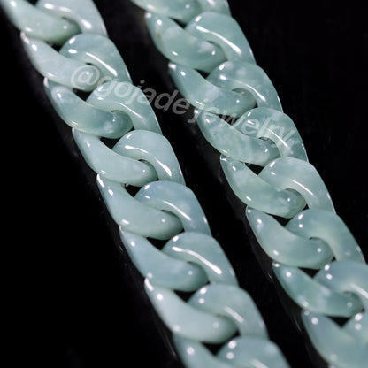 Cuban Style Necklace Jadeite