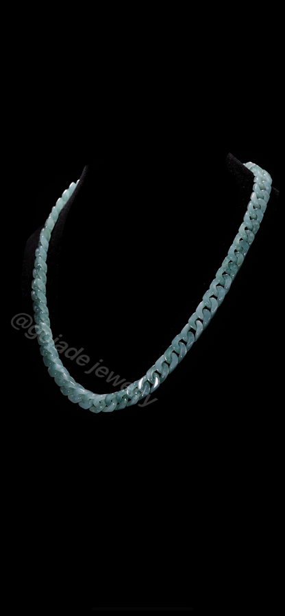 Cuban Style Necklace Jadeite