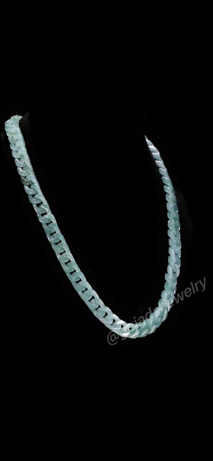 Cuban Style Necklace Jadeite