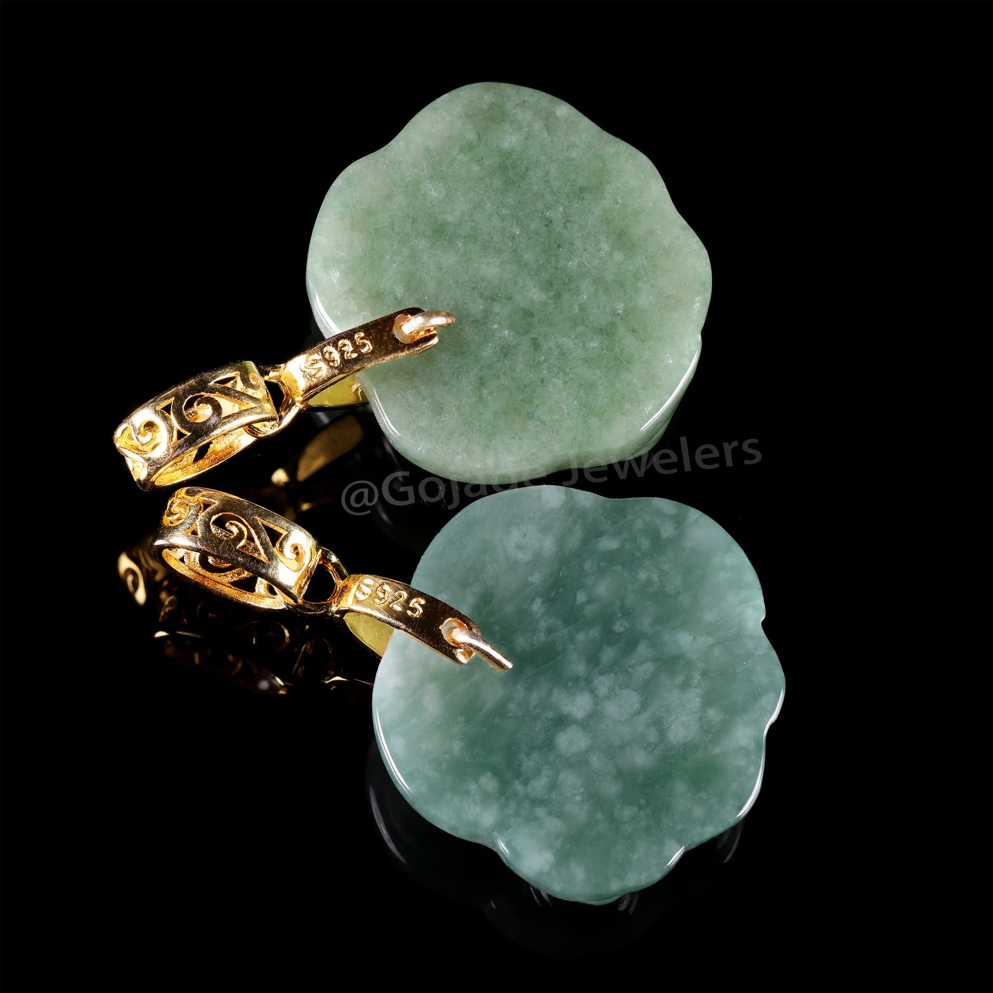 The Bear Head Jadeite 100% Natural Burma Jade Jadeite With Certificated (S925 Silver Buckle) a47