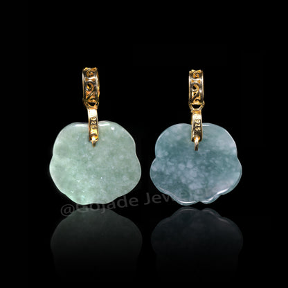 The Bear Head Jadeite 100% Natural Burma Jade Jadeite With Certificated (S925 Silver Buckle) a47