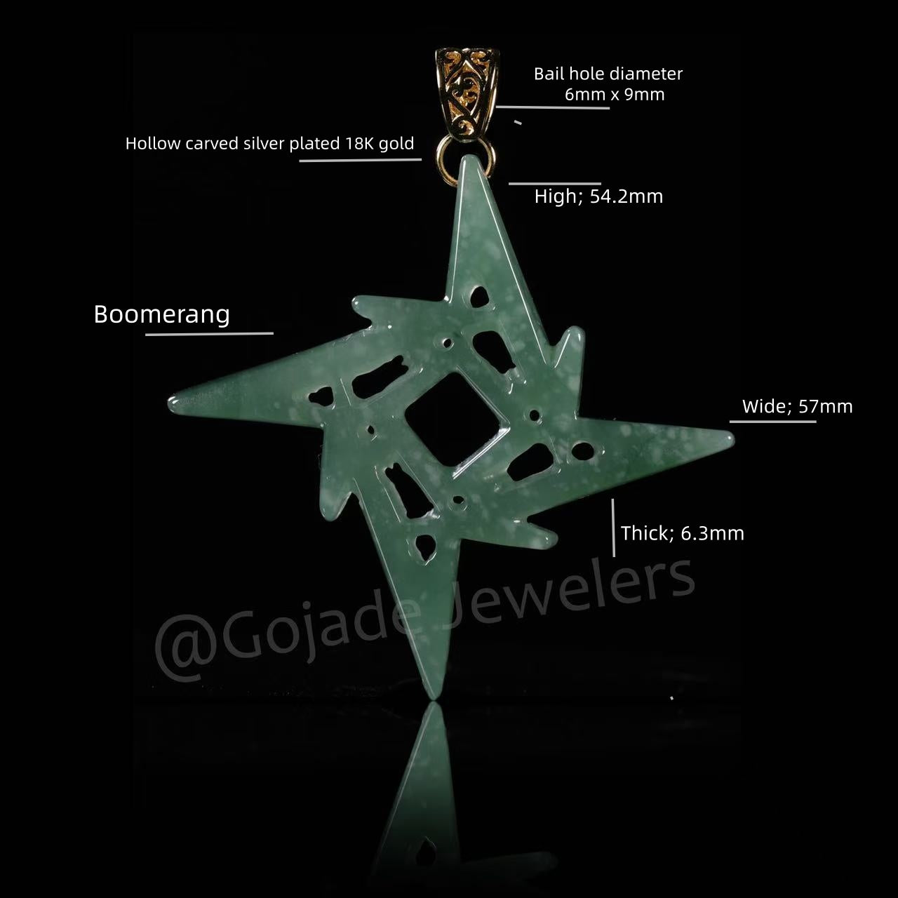 The Hip Hop Style Darts Jade Jadeite (S925 Silver Buckle)