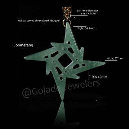 The Hip Hop Style Darts Jade Jadeite (S925 Silver Buckle)