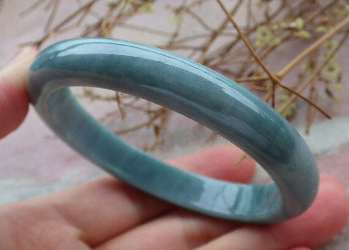 Certified Green Burma 100% Natural A JADE Jadeite Bangle Bracelet 57 mm 手镯 635311  TN