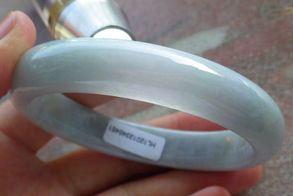 Certified Lavender Green Burma 100% Natural A JADE Jadeite Bangle Bracelet 60 mm 手镯 635942  TN