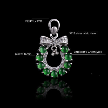 The Green Jadeite 100% Natural Burma Jade Jadeite With Certificated (S925 Silver Buckle)