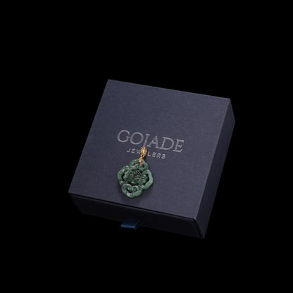 The Ruyi Jadeite 100% Natural Burma Jade Jadeite With Certificated (S925 Silver Buckle)