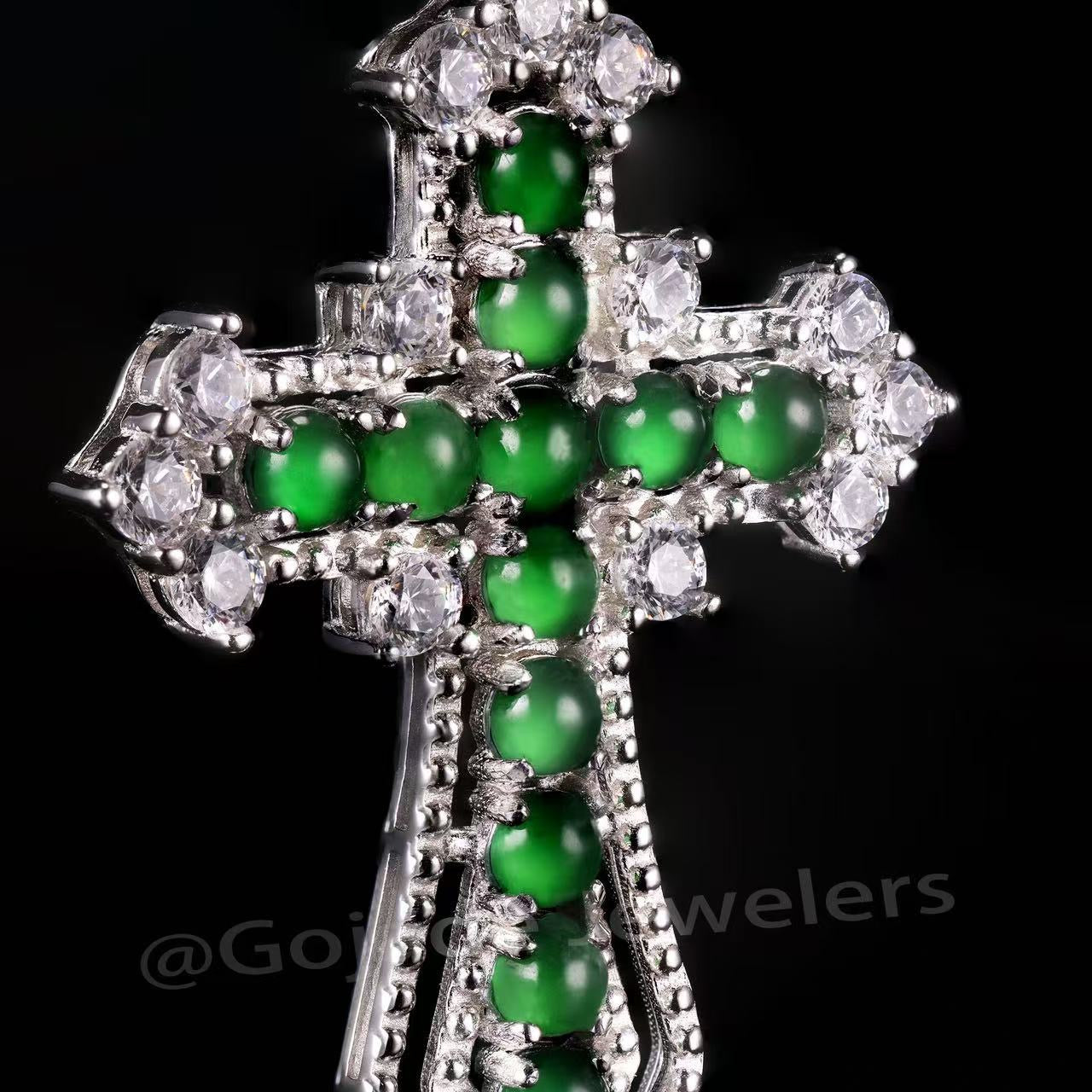 The Green Jadeite 100% Natural Burma Jade Jadeite With Certificated (S925 Silver)