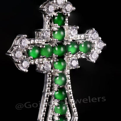 The Green Jadeite 100% Natural Burma Jade Jadeite With Certificated (S925 Silver)