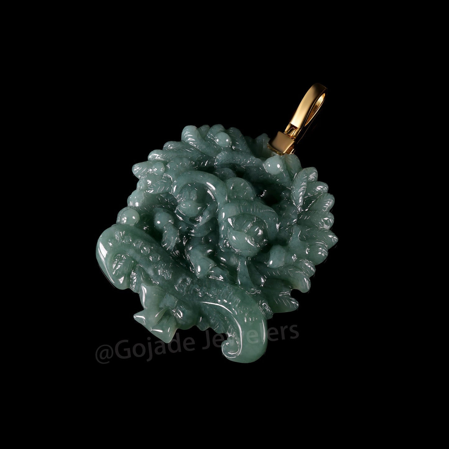 The Mickey Mouse Jadeite 100% Natural Burma Jade Jadeite With Certificated (S925 Silver Buckle)