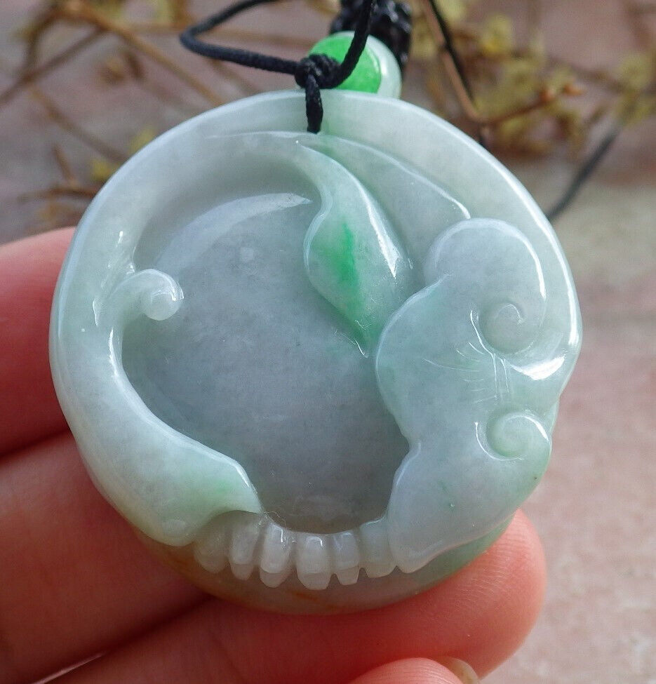 Atestita Verda Flava Birmo 100% Natura A Jadejadeito Penda Strigo Ruyi-Koliero 猫头鹰 632837 TN