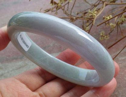 Certified Green Lavender Burma 100% Natural A JADE Jadeite Bangle Bracelet 61 mm 手镯 633730  TN